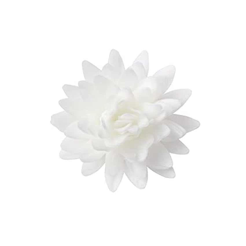 Dekora - Caja de 18 Flores de Oblea para Decorar - Flores Comestibles para Tartas - Decoración Tarta Cumpleaños de Oblea - Color Blanco - 5,5 cm fXyeV2KT