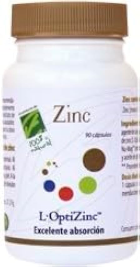 UN PRODUCTO DE: 100% NATURAL SL Zinc 90cap 100% Natural