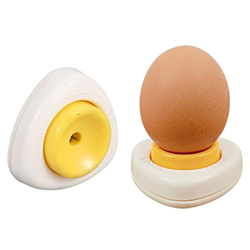Pinchador de huevos para huevos hervidos, perforador semiautomático de huevos, seguro y fácil, herramienta de perforación de huevos para huevos duros y crudos suaves lCi8CVOC