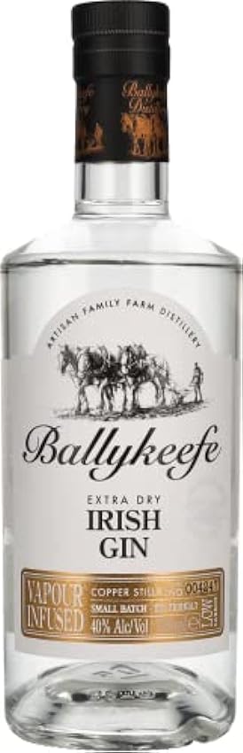 Ballykeefe VAPOUR INFUSED Extra Dry Irish Gin 40% Vol. 