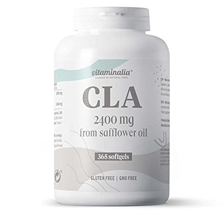 CLA de Vitaminalia | 365 Perlas 2400mg Real de Ácido Li