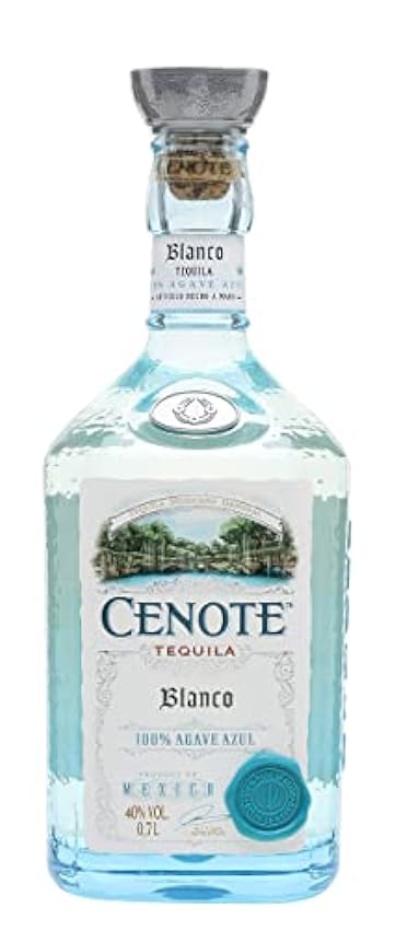 Tequila Cenote Blanco. Tequila premium galardonado, ela