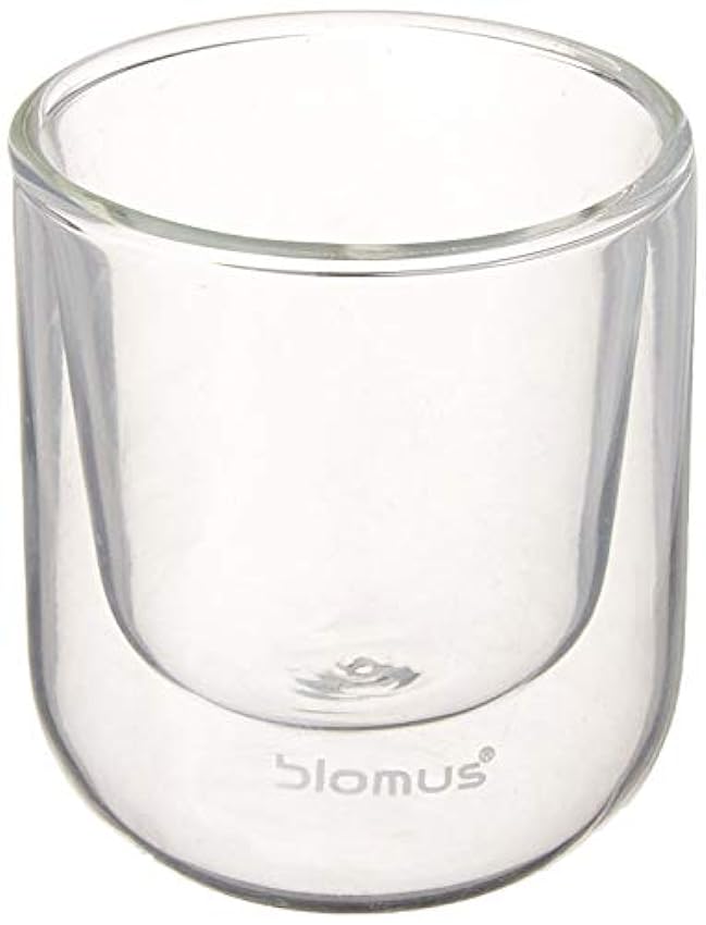 Blomus – Juego de 2 Vasos de Latte Macchiato Nero (65 m