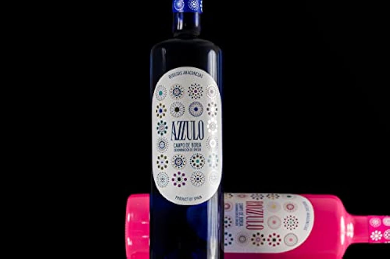 BODEGAS ARAGONESAS - AZZULO | Vino Blanco Semidulce Denominación de Origen Campo de Borja | Elaborado 50% Viura y 50% Chardonnay | Caja de 6 Botellas de 0,75L mScpzLhs