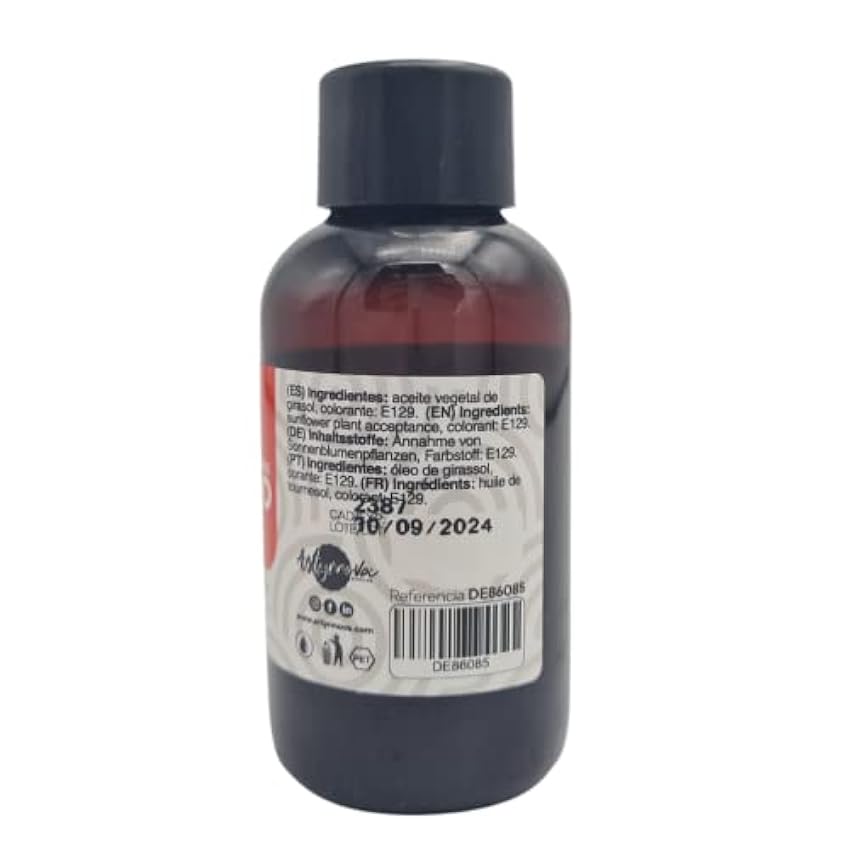 Azucren - Azulipo - Colorante Alimentario Liposoluble - Ideal para Repostería (chocolates, coberturas y manteca) - 35 Gramos (Rojo) LsD9VJGl