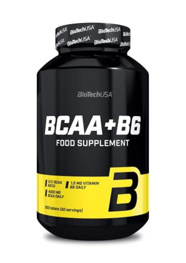 BioTechUSA BCAA+B6 Tabletas | 1g BCAA por Tableta | Ene