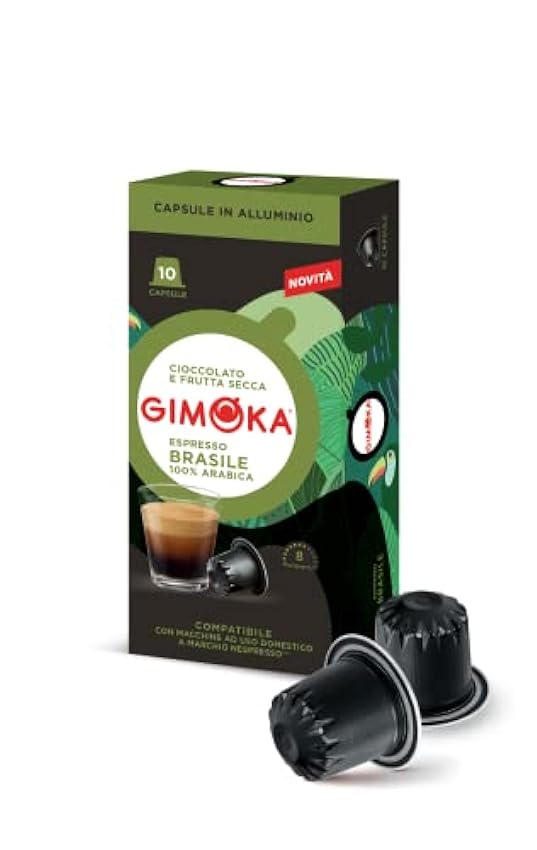 Gimoka - Compatible Para Nespresso - Cápsulas Aluminio - 100 Cápsulas - Sabor PACK DEGUSTACIÓN - Made In Italy JOMYuxQo