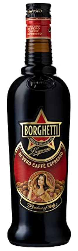 BORGUETTI - Licor Café, Coffee Espresso Liqueur, 25% Volumen de Alcohol, 70 cl FLdKUzWx