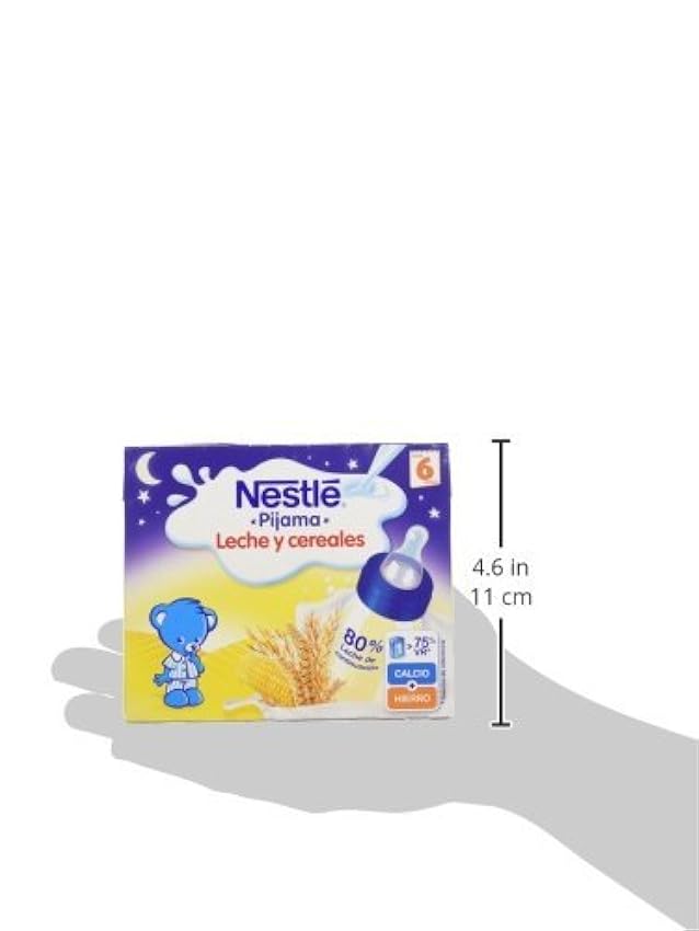 Nestlé Leche y Cereales - Pijama Paquete de 2 x 250 ml Total: 500 , Pack 6 O7g8lWzN