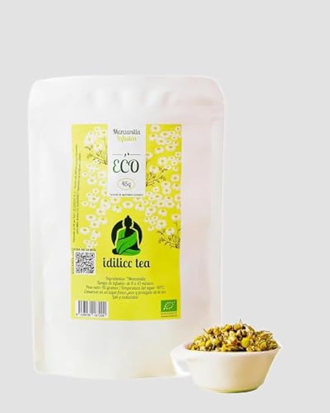 IDILICC TEA | Manzanilla Eco | 45 Gramos a Granel | Com