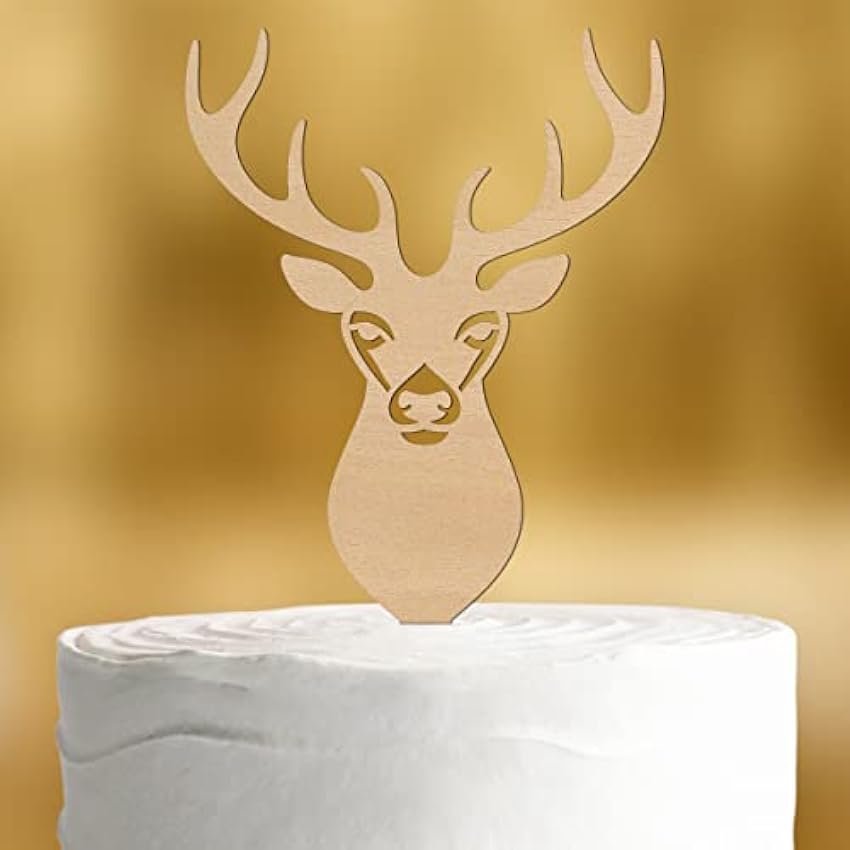Dankeskarte.com Cake Topper - Tarta de boda (madera aut