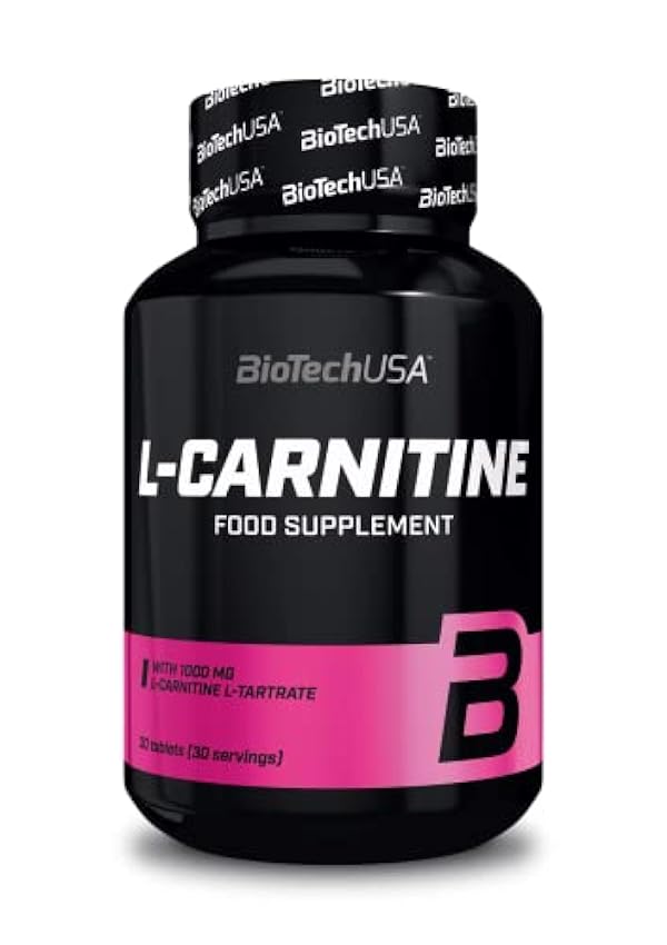 BioTechUSA L-Carnitine, Complemento alimenticio a base de L-carnitina con L-carnitina-L-tartrato, 30 tabletas ICBtqV3j