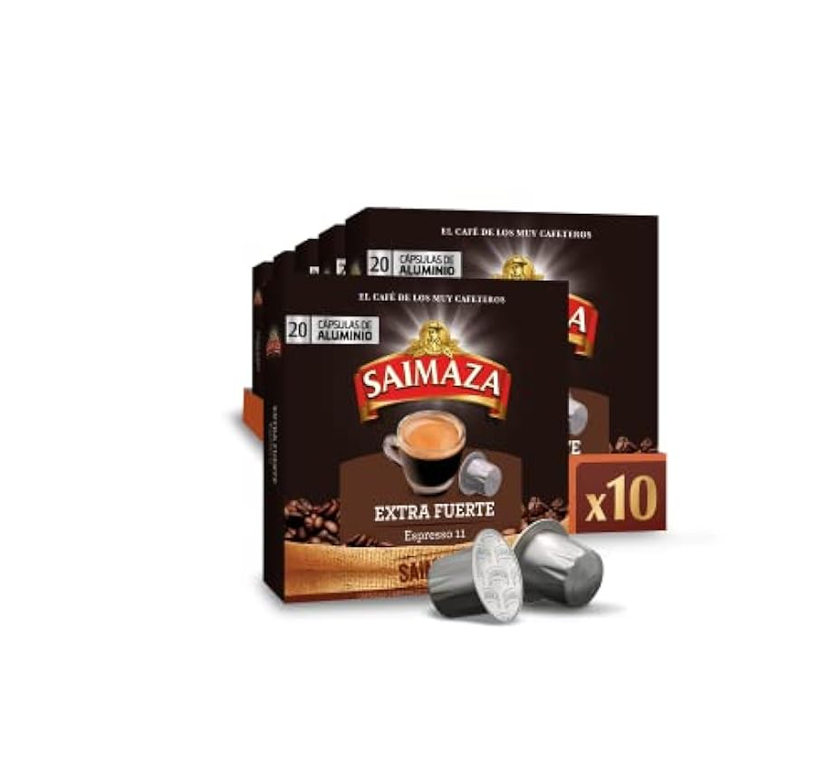 Saimaza Café Extra Fuerte Espresso 11 - 200 cápsulas de