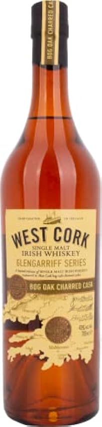 West Cork Glengarriff Series BOG OAK CHARRED CASK Single Malt Irish Whiskey 43% Vol. 0,7l mjh44T3M