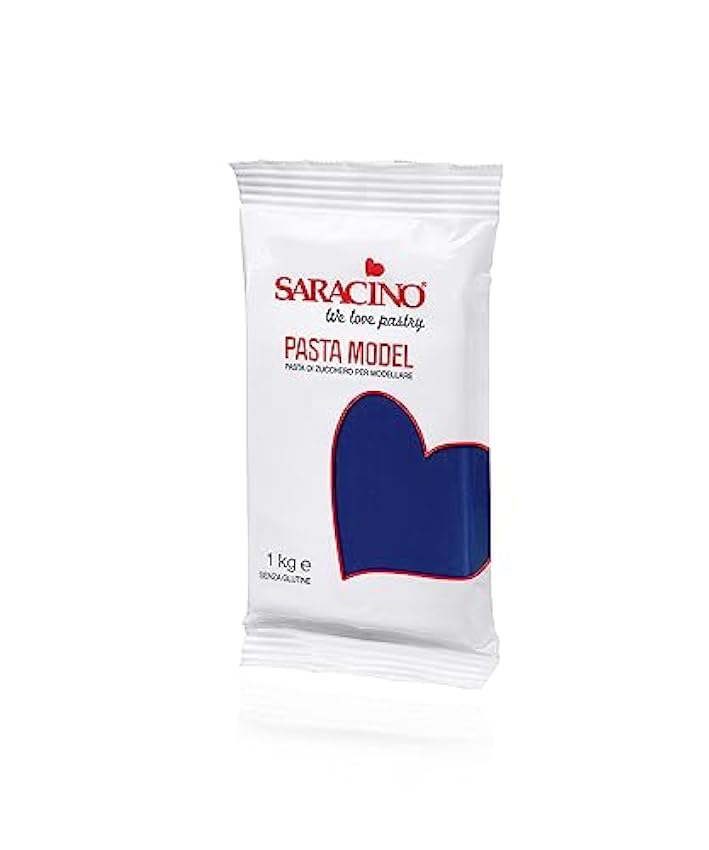 Saracino Pasta De Azúcar Model Azul Claro Bebé Para Moldear De 1 Kg Sin Gluten Made in Italy oERPsnrB
