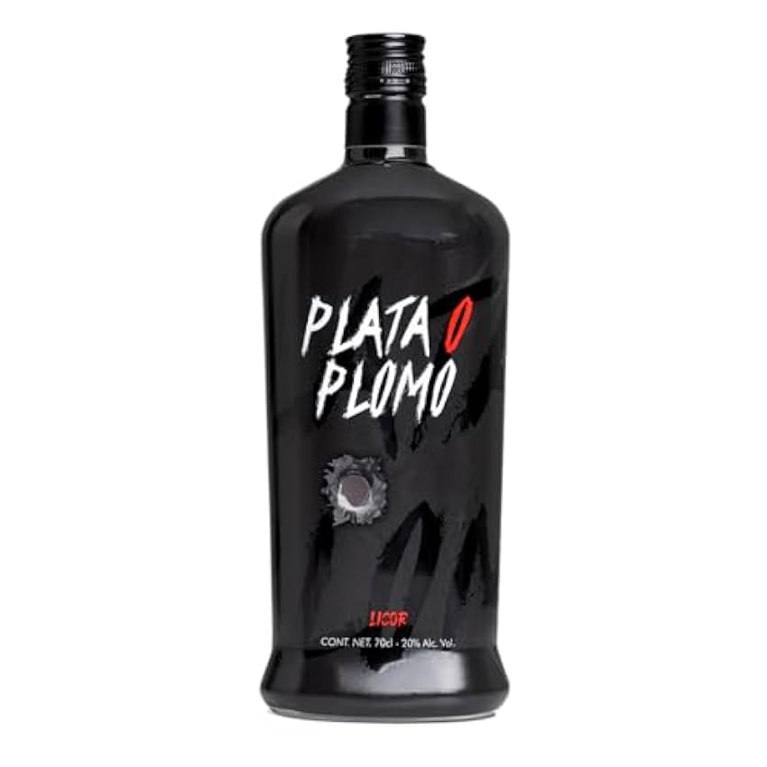 PLATA O PLOMO Licor Premium 700 ml 20% Sin Gluten, Apto para veganos J7mR9ACH