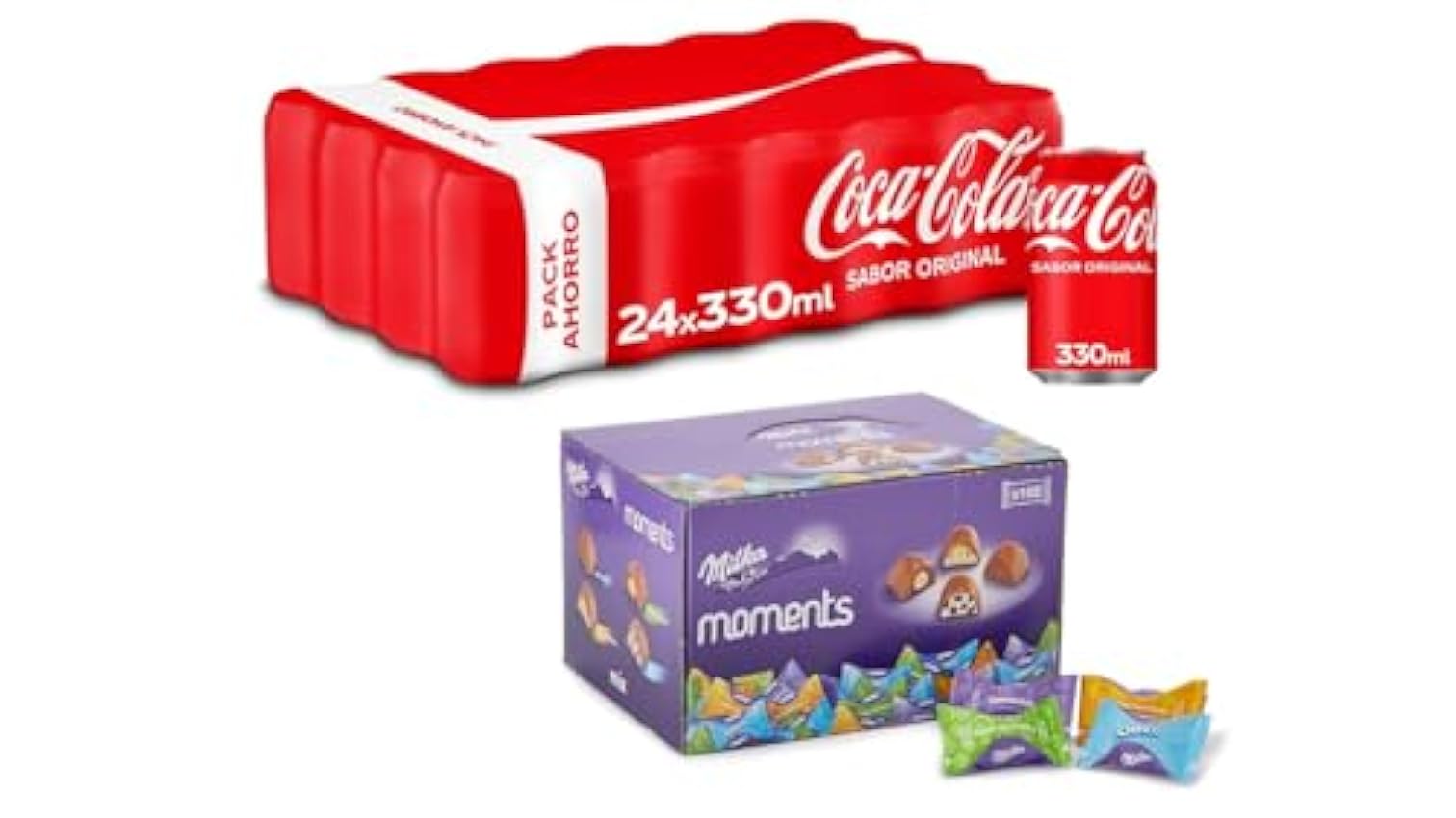 Coca-Cola Sabor Original, Pack de 24 latas de 330ml + M
