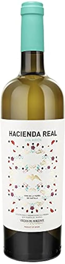 HACIENDA REAL - Vino Blanco de 100% Uva Airén, Aroma Fr
