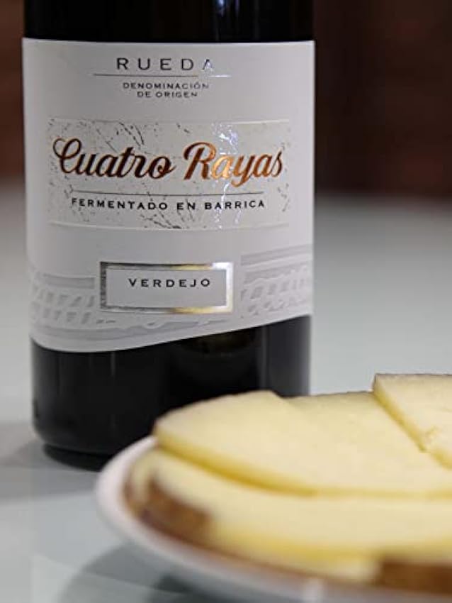 CUATRO RAYAS Fermentado Barrica - Vino Blanco Verdejo DO Rueda (3 Botellas x 750ml) L4Y33hwj