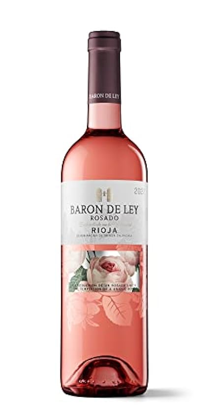Baron de Ley Rosado, Vino rosado DOC Rioja, Variedad Tempranillo y Garnacha, Fresco y afrutado, Caja 6 botellas, 750 ml OtJ0US3X