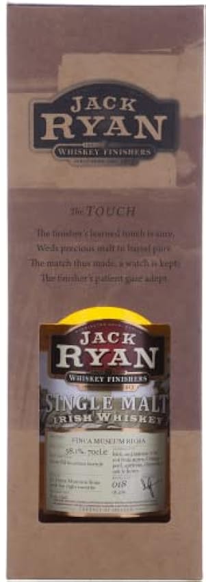 Jack Ryan 12 Years Old FINCA MUSEUM RIOJA Single Malt Irish Whiskey 58,1% Vol. 0,7l in Giftbox MXGwQMXV