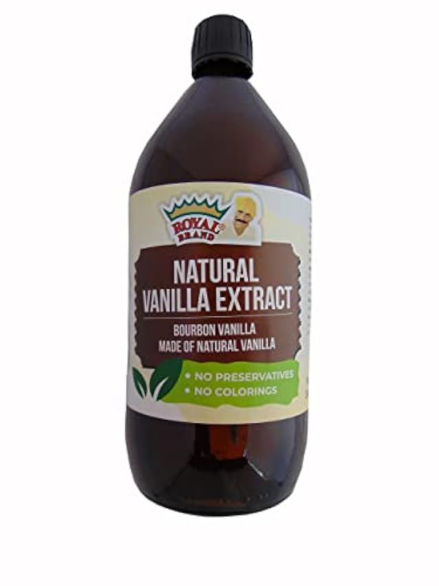 Extracto de vainilla natural, hecho de vainilla natural, sin alcohol, 38 onzas líquidas (1 litro) poaJzeuv