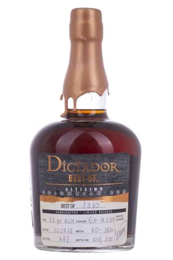 Dictador BEST OF 1980 ALTISIMO Colombian Rum Limited Re