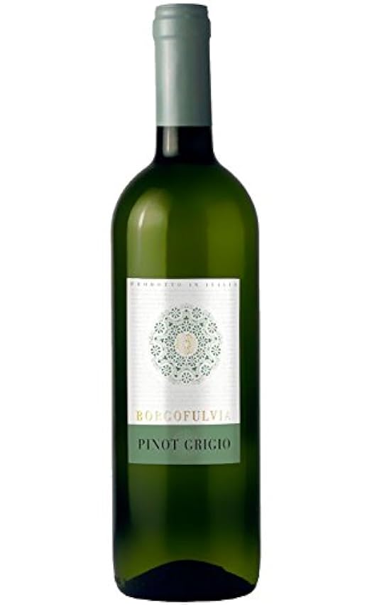 Borgofulvia Pinot Grigio Vino Blanco - Paquete de 6 x 7