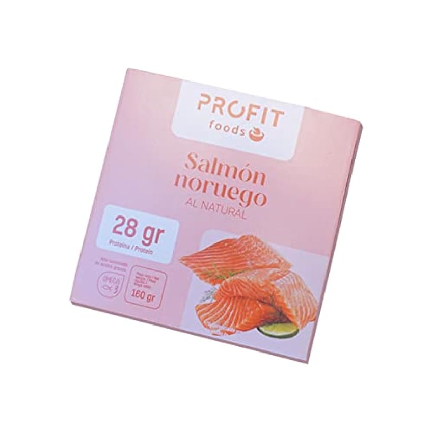 PROFIT - Salmón Noruego al Natural - 160 gr - Potencia tu Salud con Proteínas y Omega-3 (Salmón Noruego) hpQBHhC6