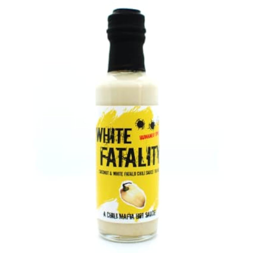 White Fatality Hot Sauce (100 ml.) // Picor 7 de 10// 3er. Lugar German Chili Awards - Best Hot Sauce// Made in Germany con corazón venezolano // Cocos con Fatalii Blanco OFOMumEI