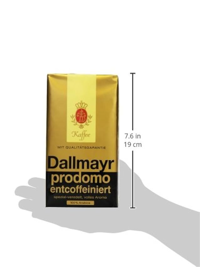 Dallmayr Prodomo descafeinado molido, 500 g O6KOPe3t