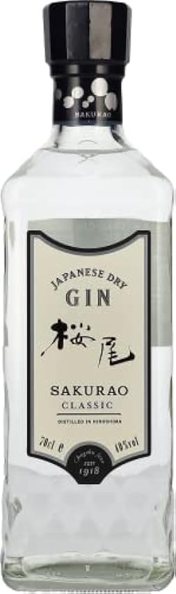 Sakurao Japanese Dry Gin CLASSIC 40% Vol. 0,7l FnmBrXyb