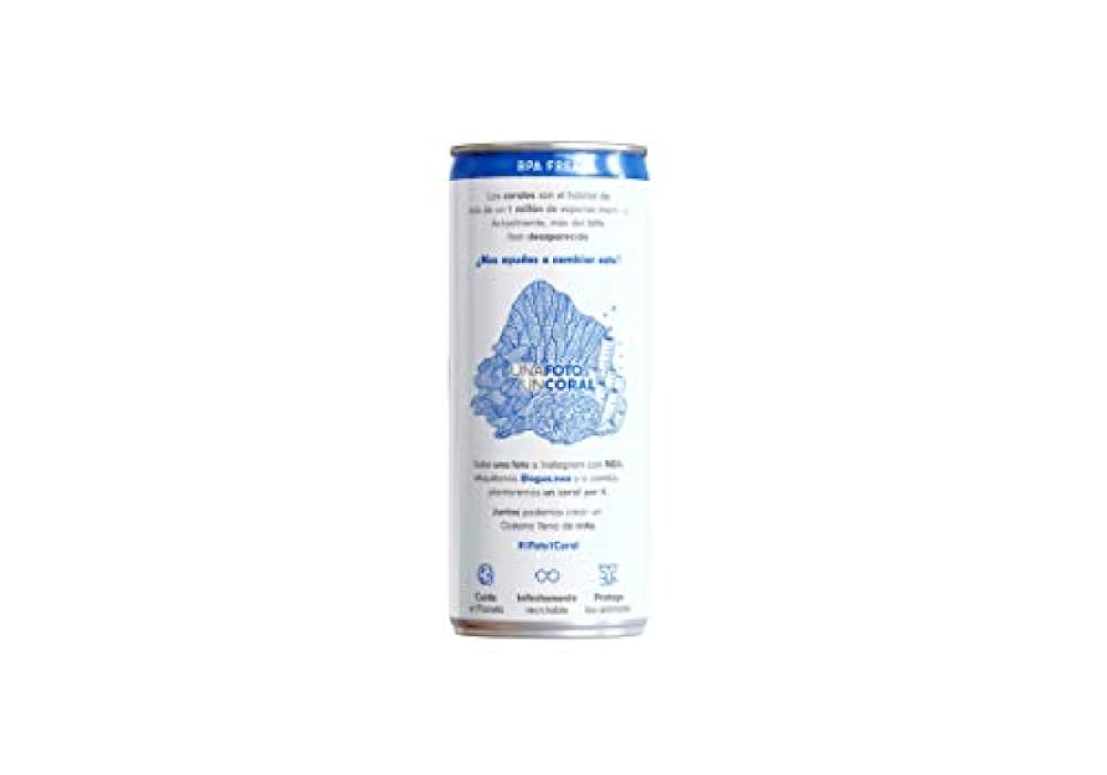 Agua en lata NEA. Agua Mineral Natural - Pack 24 unidades x 33cl. Agua en caja de 24 latas de 33cl. Agua mineral en lata. Agua mineral pack 24. mo0Xoo15