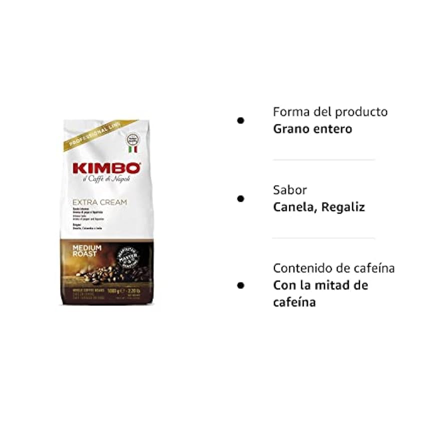 Kimbo - Granos de café, extracremosos, 1 kg PtmwMWoo