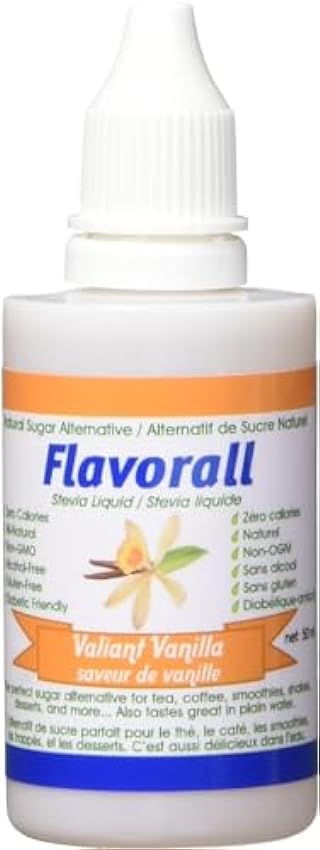 Flavorall Liquid Flavoured Stevia - Valliant Vanilla 50ml nY61yCPe