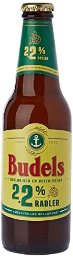 Budels, Cerveza Radler Bio, 30 cl - Paquete de 4 x 6 unidades (Total 24 unidades) GTM5ABV8