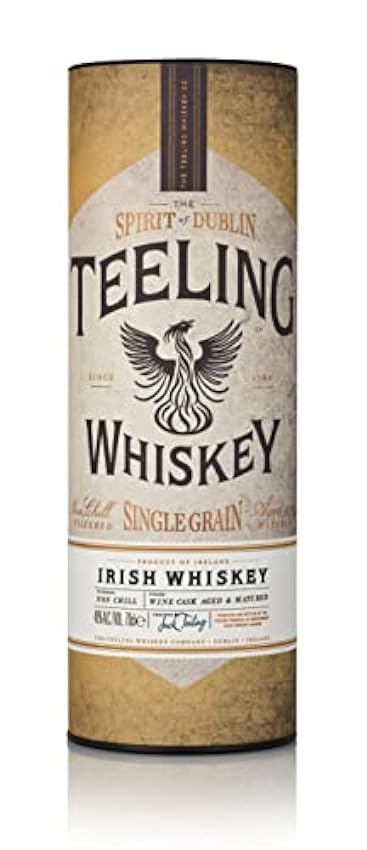 Teeling, Whisky Irlandés De Grano Único, 700 ml & Whiskey SINGLE MALT Irish Whiskey 46% Vol. 0,7l in Giftbox JhavdoJF