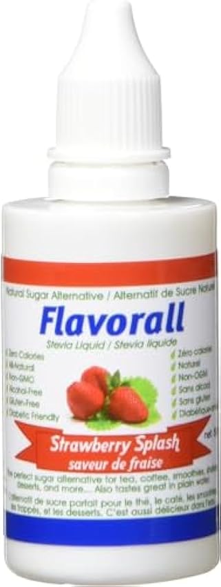 Flavorall Liquid Flavoured Stevia - Strawberry Splash 5