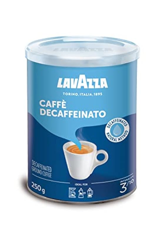 Lavazza, Caffè Decaffeinato, Café Molido Natural Descaf