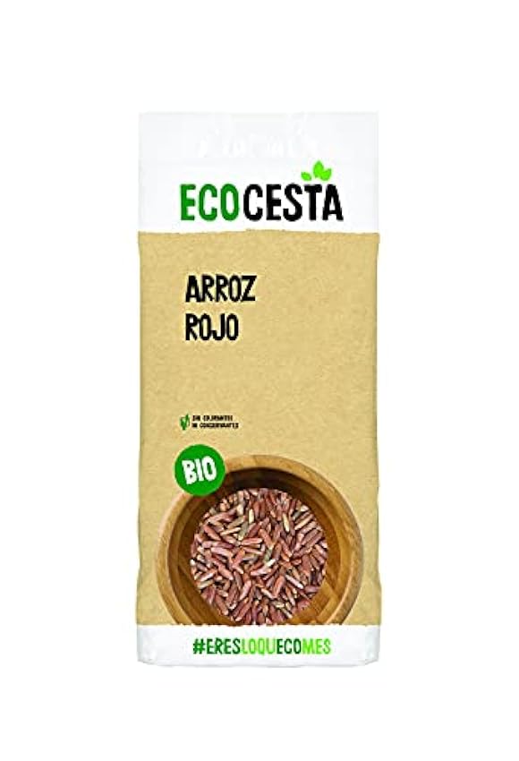 Ecocesta - Arroz Rojo Ecológico - 500 g - Apto para el Consumo Vegano - Ayuda a Mejorar el Tránsito Intestinal - Propiedades Antioxidantes y Saciantes pneUqXnf