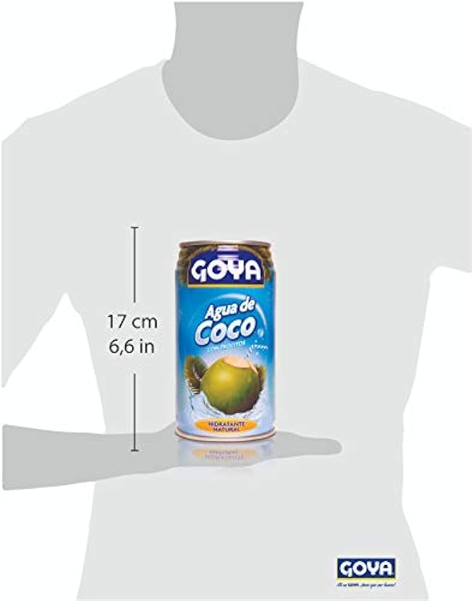 Goya Agua de Coco en Lata, 12 Unidades x 520 Ml, 3120 G k4Ms9Hni