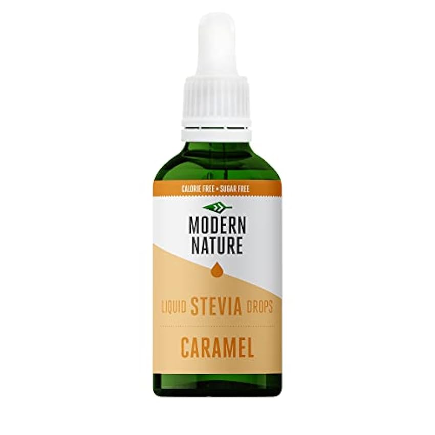Modern Nature - Gotas de Stevia Líquida – Sabor Caramel