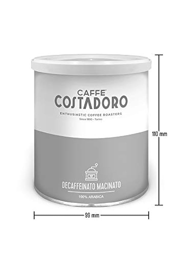 CAFFE´ COSTADORO Descafeinado Molido Café Lata 250 g IOeRpyc7