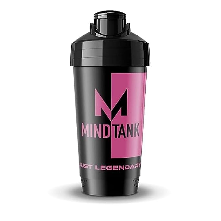 MINDTANK Coctelera de 700 ml, color rosa, base especial