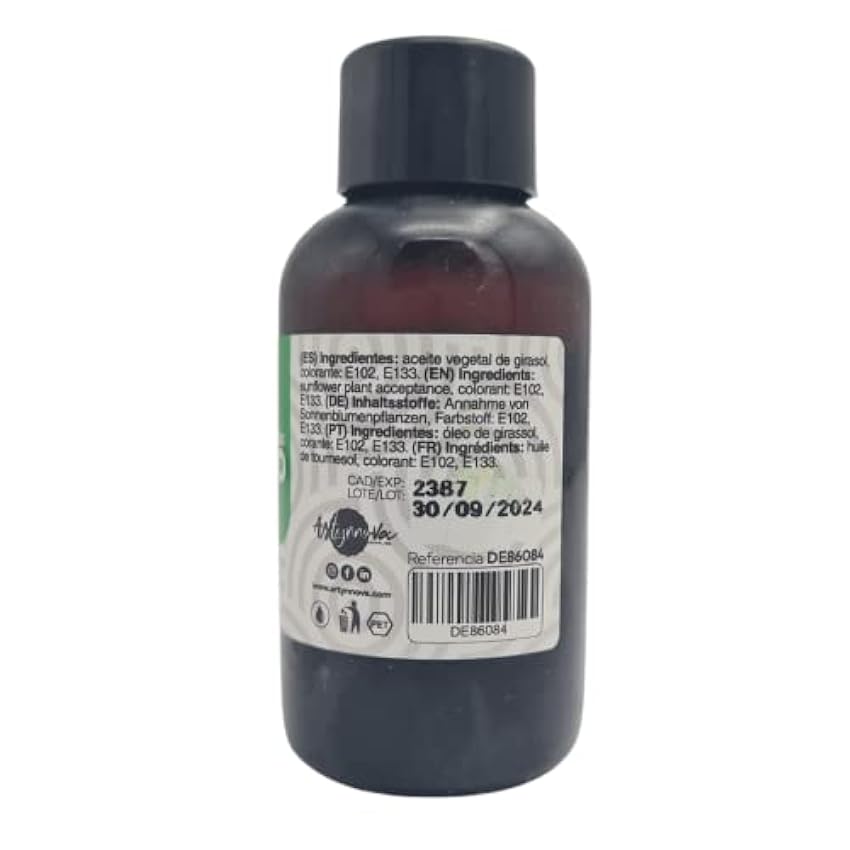Azucren - Azulipo - Colorante Alimentario Liposoluble - Ideal para Repostería (chocolates, coberturas y manteca) - 35 Gramos (Verde) PTbeEw30