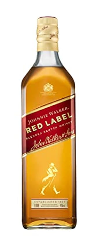 Johnnie Walker, Red label whisky escocés blended, 1 l g