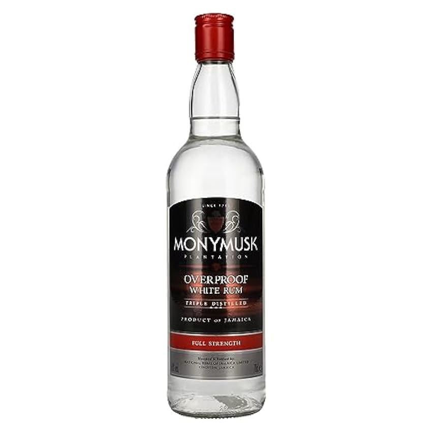 Monymusk Plantation OVERPROOF WHITE Rum 63% Vol. 0,7l G