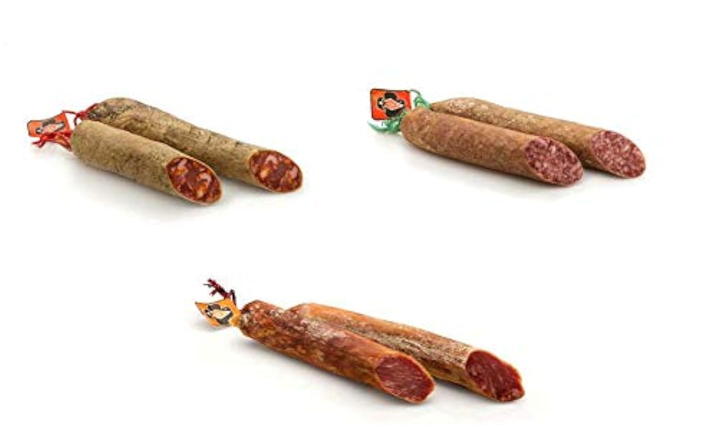 Trío de embutido de Lomo, Chorizo y Salchichón Ibérico de Bellota - Medias piezas- CESAR NIETO I6ildoBP