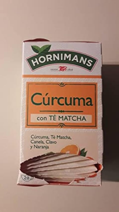 Hornimans Infusión de Cúrcuma con Té Matcha 100% Natural | 20 bolsitas | ConTeína (Paquete de 2) gfLmcx0j