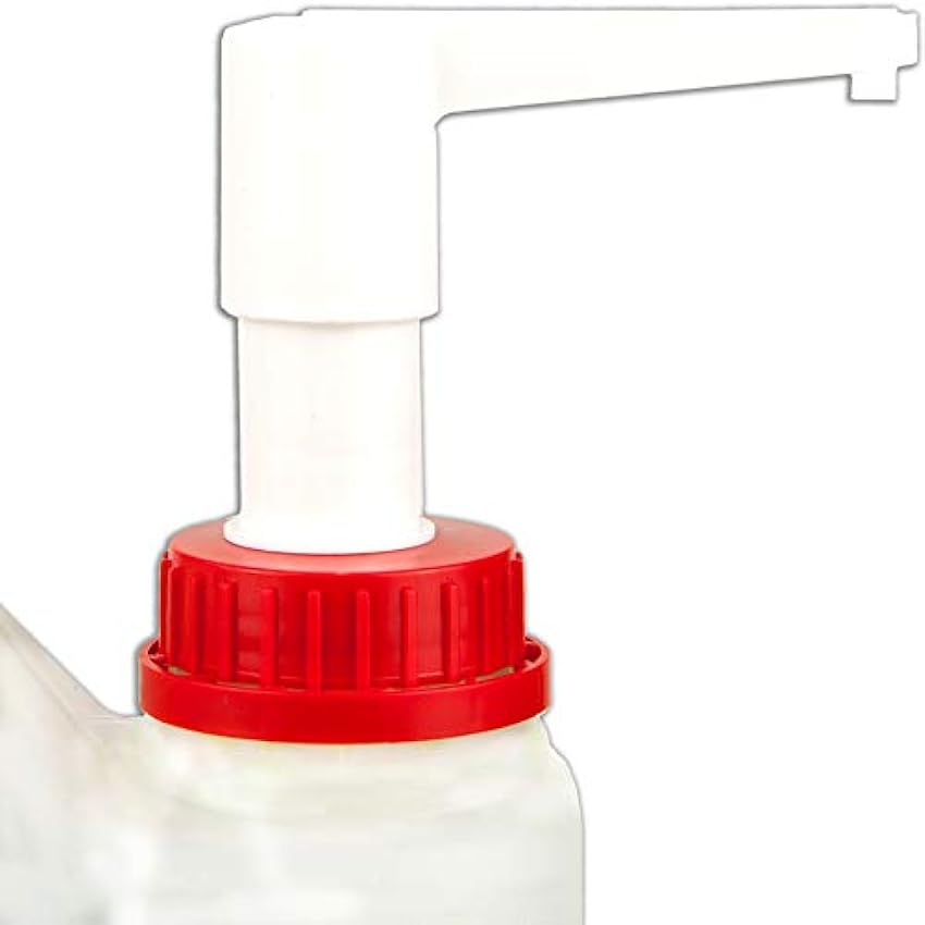 C.P.Sports - Dosificador Bomba – 1 x Dosificador XL - rosca de 45 mm/bomba de concentración de plástico para botellas o bidones – para, alimentos, jarabe, concentrado de bebidas y jabón ppKHgc6Q